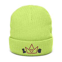 Load image into Gallery viewer, LoverGurl Ribbed Knit Crown Beanie