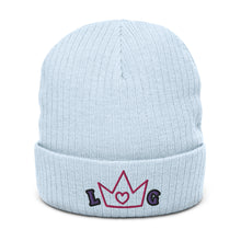 Load image into Gallery viewer, LoverGurl Ribbed Knit Crown Beanie