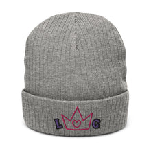 Load image into Gallery viewer, LoverGurl Ribbed Knit Crown Beanie