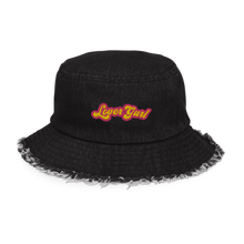 Load image into Gallery viewer, LoverGurl Distressed Denim Bucket Hat