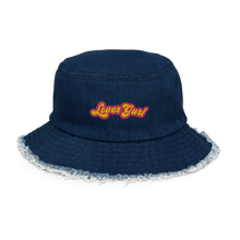 Load image into Gallery viewer, LoverGurl Distressed Denim Bucket Hat